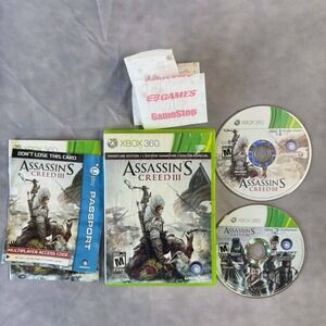 Ubisoft Assassin's Creed III Signature Edition Xbox 360 2-Disc Set Complete